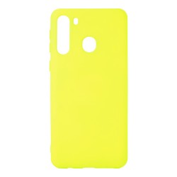Capa de Silicone Macio para Samsung Galaxy A21 Amarelo Capa de Silicone Macio para Samsung Galaxy A21 Amarelo